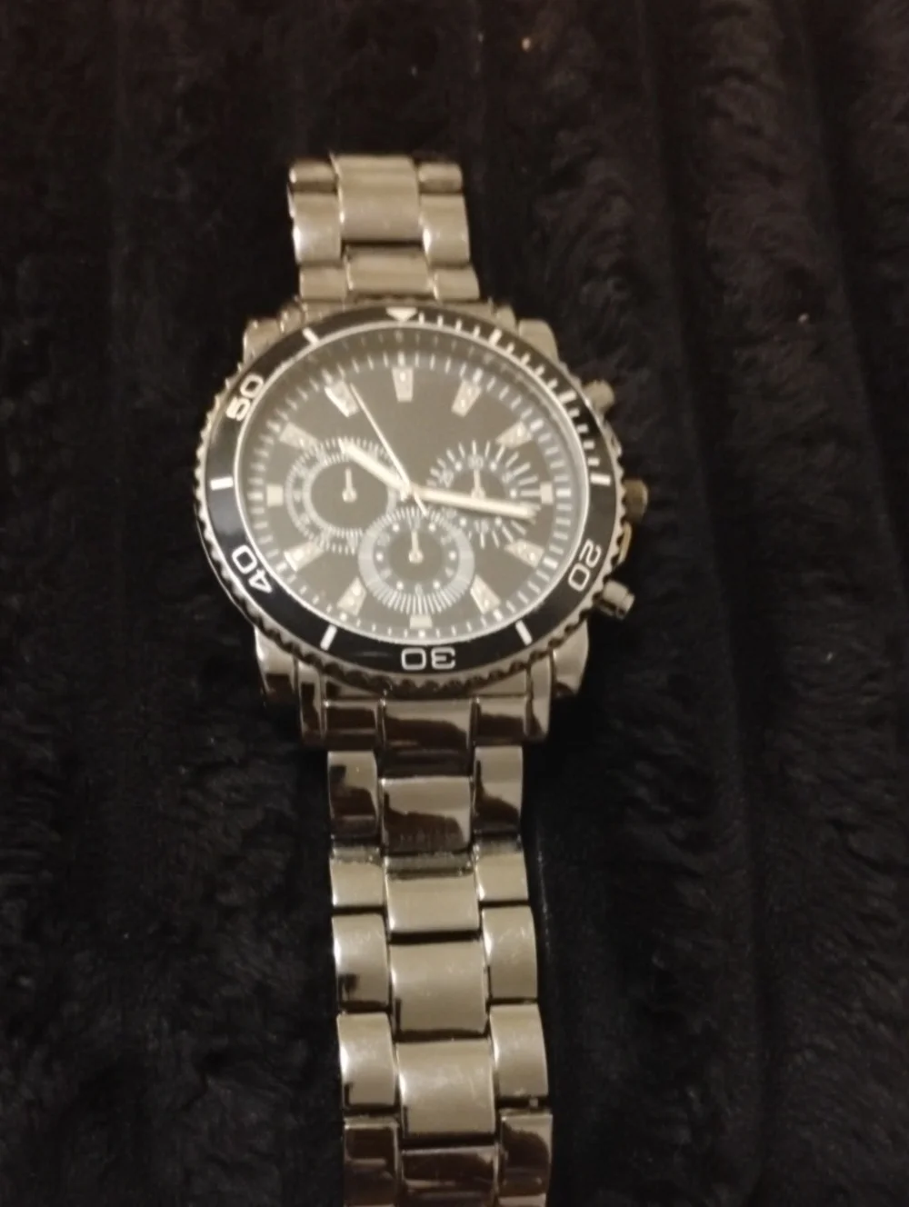 ACCUTIME BIG FACE WATCH NRMINT CONDITION